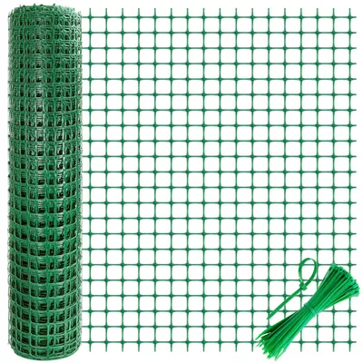 Kunststoffzaun 1x20 m grün, mobiler Gartenzaun