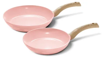 Image de Ensemble de poêles Blush 2 pièces avec revêtement antiadhésif en céramique