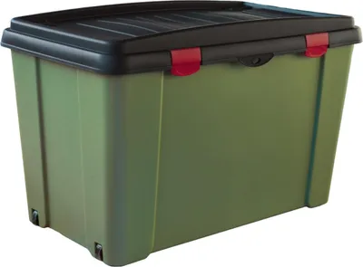 Immagine prodotto di KERBL Aufbewahrungsbox 120 L  79 x 47 x 51 cm / Grün / Schwarz