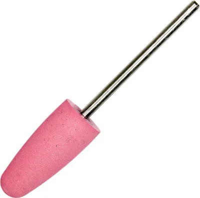 Produktbild von Rosafarbener ovaler Gummischneider mit silbernem Schaft