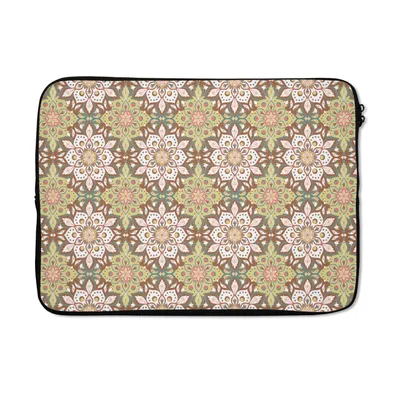 Produktbild von MuchoWow® Laptop Hülle 13 Zoll Mandala - Bohème - Muster Laptoptasche - Laptophülle - Sleeve - Rundumschutz
