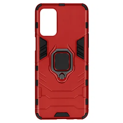 Produktbild von Avizar, Stoßfeste Handyhülle mit Ring-Halterung für Oppo Reno 8 5G / A54 5G, Rot