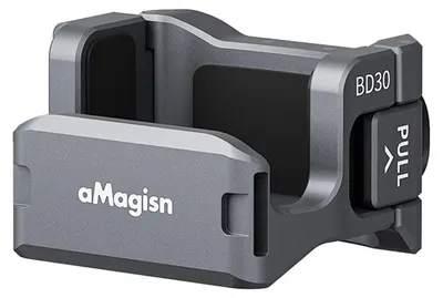 Obrázek produktu pro Hliníkový rychloupínací držák pro kameru DJI Osmo Pocket 4 / 3, černé barvy. Příslušenství