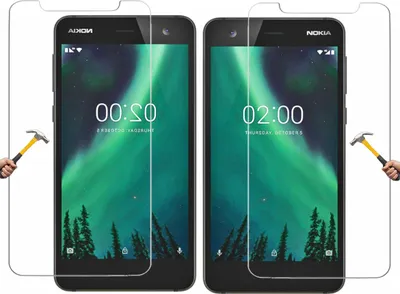 Produktbild von ino 2x Schutzglas kompatibel mit Nokia 2 Panzerglas Schutzfolie Panzerfolie Displayschutzglas Schutz Glasfolie Displayglas 9H Nokia2