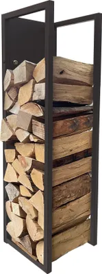 Produktbild von Metall Kaminholzregal 25 x 25 x 90 cm Wandregal Kaminholzlager