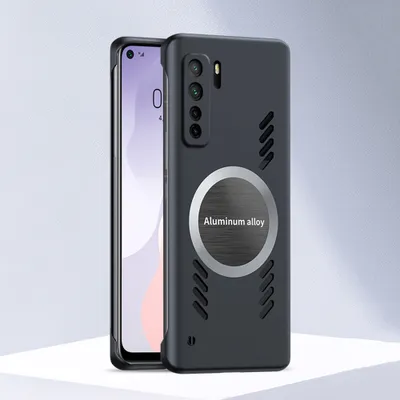 Produktbild von Huawei Nova 7SE Hülle, Frameless PC Matt Kühlabdeckung Loch Wärmeableitung Schutzhülle für Huawei Nova 7SE Schwarz