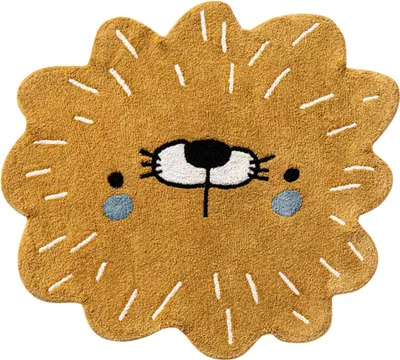 Produktbild von Petite Amélie Waschbarer Kinderteppich Leo Kollektion - Senfgelb