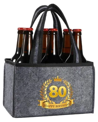Produktbild von Flaschentasche Filz 24x15x15cm mit Trennwänden für Bier & Wein