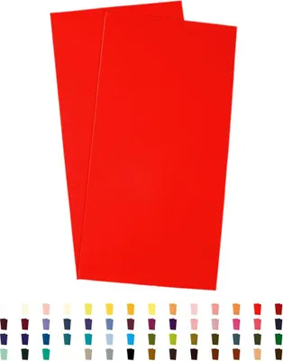 Produktbild von Sandras-Bastelladen Kerzen Verzierwachsplatten 2er Set - 200 x 100 x 0,5mm Hellrot