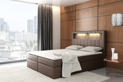 Produktbild von Boxspringbett Schlafzimmerbett STORM 120x200cm inkl.LED