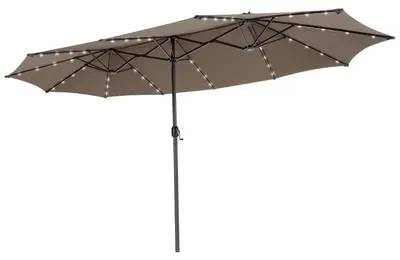 Obrázok produktu pre Dvojitá záhradná slnečník NP13261DE-CF, 470 x 280 cm, hnedá