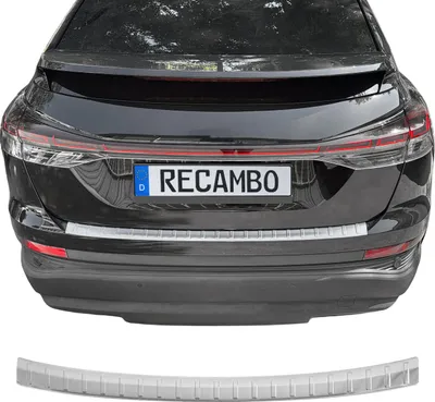 Immagine prodotto di Protezione per il bordo del bagagliaio in acciaio inossidabile opaco, compatibile con Audi Q4 e-tron Sportback, anno di produzione dal 2024 in poi