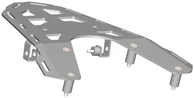 Imagen del producto de Portaequipajes CROSSPRO, color negro, compatible con GASGAS ES/SM 700 (modelos 2022-2024) y KTM 690 (modelos 2020-2025)