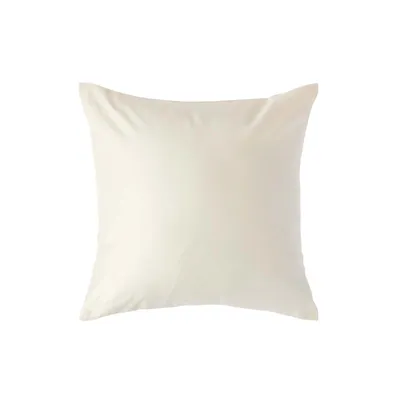 Obrázek produktu pro HOMESCAPES Povlak na polštář z egyptské bavlny s hustotou vláken 1000 vanilky 40 x 40 cm