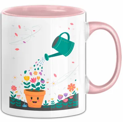 Produktbild von Gärtner Tasse Geschenk Lustige Geschenkidee Spruch Für Pflanzen Liebhaber (Rosa)