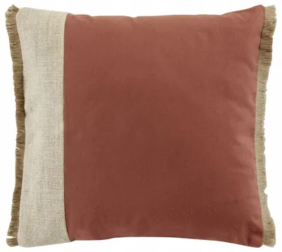 Produktbild von Douceur d'intérieur Orange Boho Dekokissen 40x40 cm