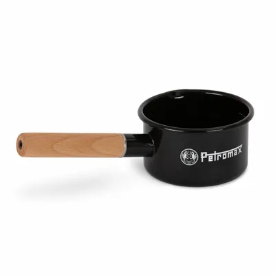 Produktbild von Petromax Emaille Stieltopf schwarz 0,5 Liter