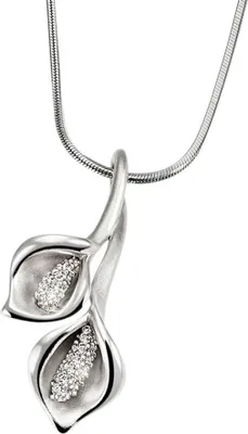 Produktbild von Goldmaid Anhänger mit Kette 925/- Sterling Silber 45cm weiß Zirkonia weiß 149250005