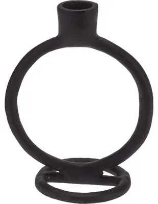 Produktbild von Schwarzer Aluminium-Kerzenständer 15 cm