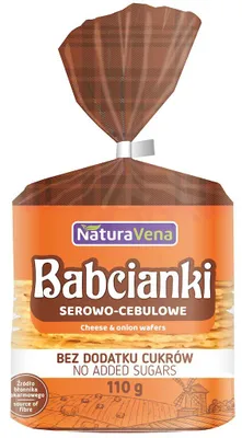 BABCIANKI SEROWO-CEBULOWE BEZ DODATKU CUKRÓW 110 g - NATURAVENA