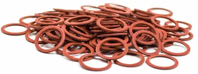 Vulkanit-Flachdichtung 1 Zoll, 30x24x2 mm, 100 Stück, bis 110 °C