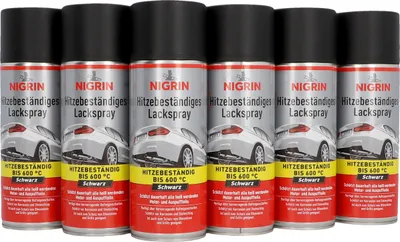 Produktbild von NIGRIN Lack-Spray hitzebeständig sw 400ml 6x
