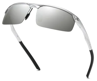 Image de Lunettes de soleil polarisées pour hommes, monture métallique