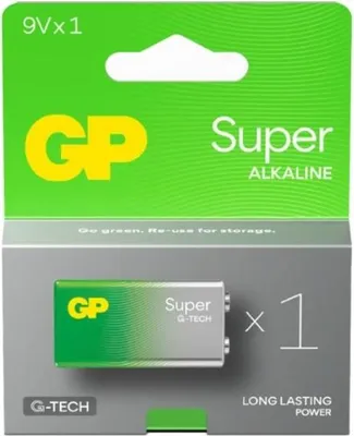 Immagine prodotto di Batteria Super-Alcalina 9,0 V - Gp1604A-U1