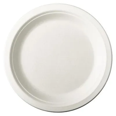 Produktbild von 144 Teller, Zuckerrohr "pure" ungeteilt Ø 18 cm · 2 cm weiss