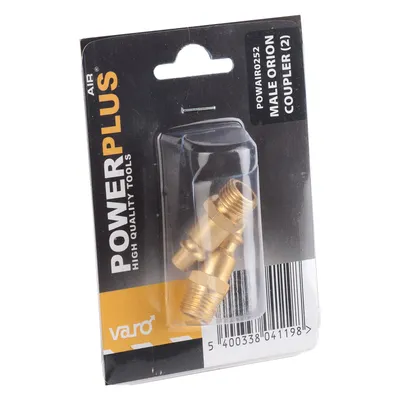 Produktbild von Powerplus Männlich Orion Ext 1/4´´ Luftanschluss 2 Einheiten Golden One Size / EU Plug Golden One Size