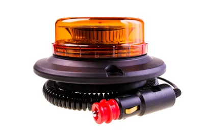 Obrázek produktu pro Výstražný LED maják, montáž na magnet, oranžový, 20W, 12-24V
