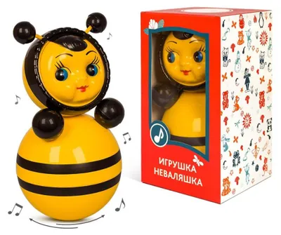 Produktbild von Stehaufpuppe "Gelbe Bine", 15 cm