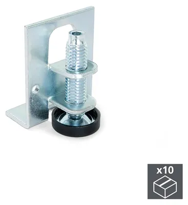 Immagine prodotto di Regolabili per Mobile M10 H46 mm Acciaio e Plastica Zincato 10 Pezzi Emuca