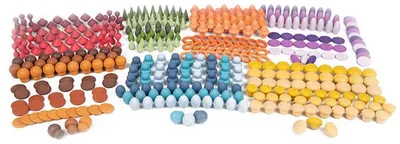Imagen del producto de Tickit, Set de juguetes de madera "Tesoro", para niños de 3 años en adelante, madera, multicolor