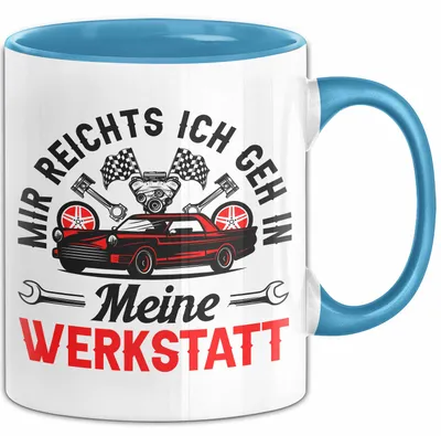 Produktbild von Kfz Mechaniker Tasse Geschenk Schrauber Geschenkidee Kfz Meister (Blau)