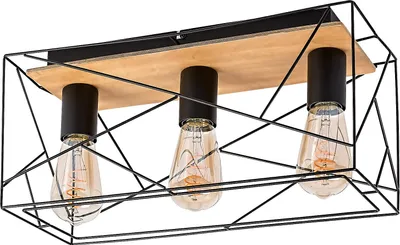 Zdjęcie produktu dla Lampa sufitowa E27 3x40W kolor czarny 71023 Boire Rabalux