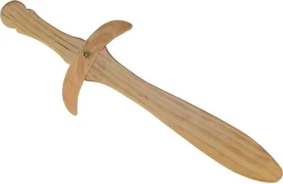 Produktbild von Spielzeugdolch Kunibert aus geöltem Holz, ca. 38 cm, für fantasievolle Rollenspiele