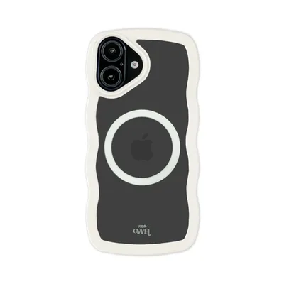 Produktbild von Wavy Hülle MagSafe Creme  - Kompatibel mit iPhone 16 Plus
