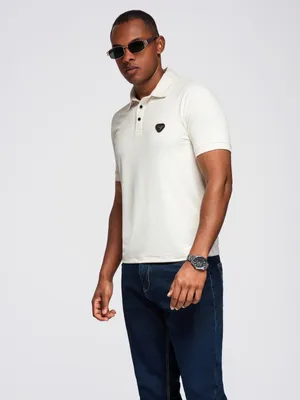 Produktbild von Ombre Clothing Kurzarmhemd für Männer Joeli cremig L