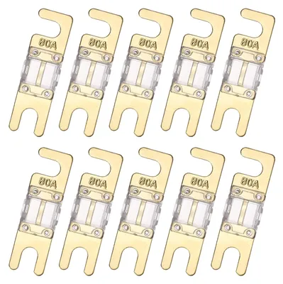 10 Mini-ANL-Sicherungen 80 A 125 V Flachsicherung