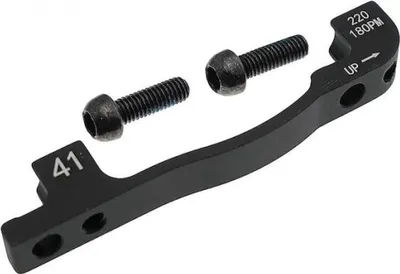 Zdjęcie produktu dla Adapter Hayes Post Mount 180 mm na 220 mm, czarny – optymalny hamulec tarczowy...