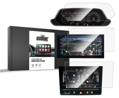 Produktbild von Keramische Autodisplayfolie 3in1 für Audi e-tron (2019-2022), Grizz Protector