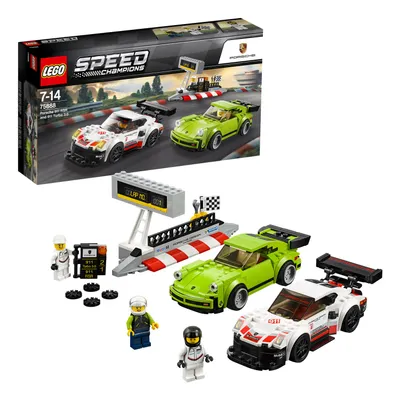 Obrázek produktu pro LEGO Speed Champions Porsche 911 RSR and 911 Turbo 3.0, Sada na stavění, 7 rok/roky, 391 kusů, 524 g