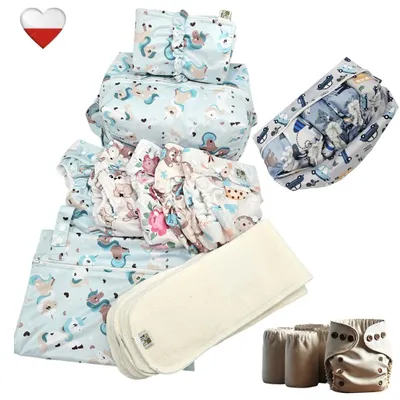 Immagine prodotto di NappiMe UNICORN MINT: Set di pannolini lavabili in bambù