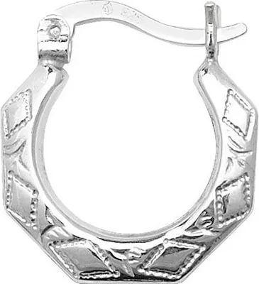 Image de Boucles d'Oreilles Créoles Femme Argent fin 925 - 17mm*16mm; TRS22546