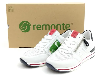 Image de Chaussures basses de sport Remonte à semelle moulée mode en blanc/blanc combiné, taille 36