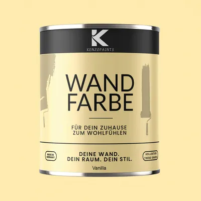 Produktbild von Kenzopaints 750ml Wandfarbe Designfarbe Innenfarbe - Vanilla