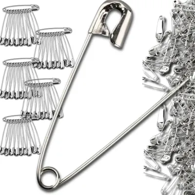 Immagine prodotto di Spille di sicurezza per sarti 50 pezzi Set di spille di sicurezza piccole 28 mm argento