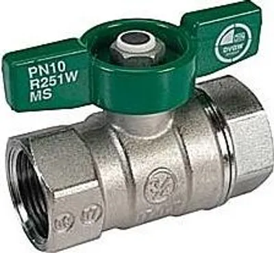 Produktbild von Giacomini Kugelhahn 1/2" R251W Schwermodel mit Flügelgriff, Messing chrom, PN42