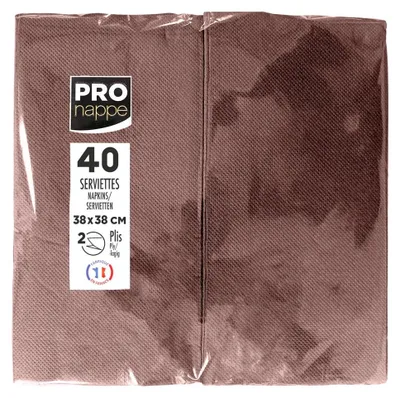 Produktbild von PROnappe Servietten 38.0 x 38.0 cm Schokolade